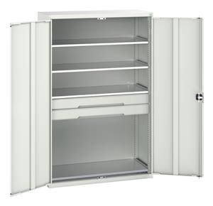 Bott Verso Basic Tool Cupboards Cupboard with shelves Verso 1300W x 550D x 2000H Cupboard 2 Drawer 4 Shelf